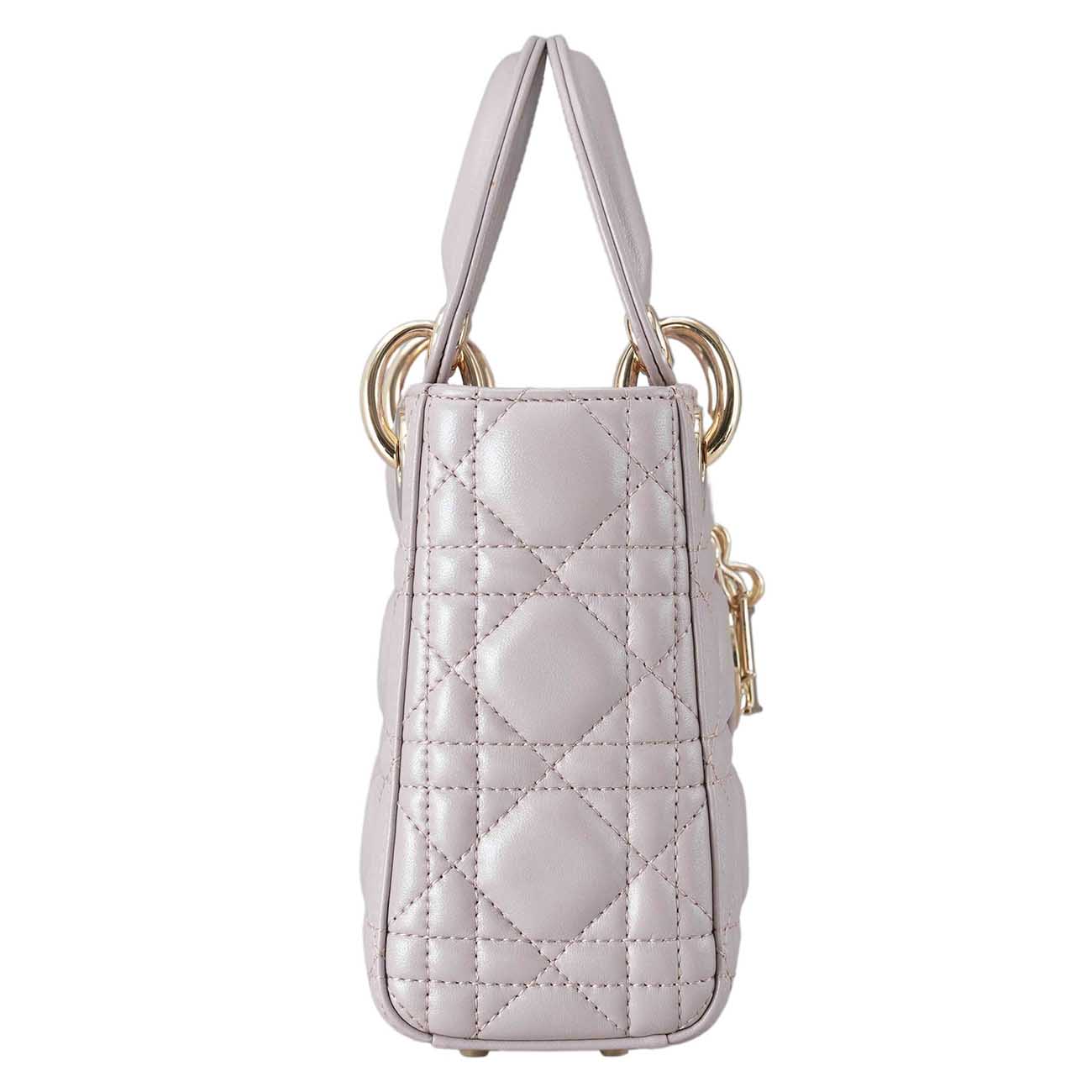 CHRISTIAN DIOR(USED)크리스찬디올 램스킨 레이디디올 미니 백